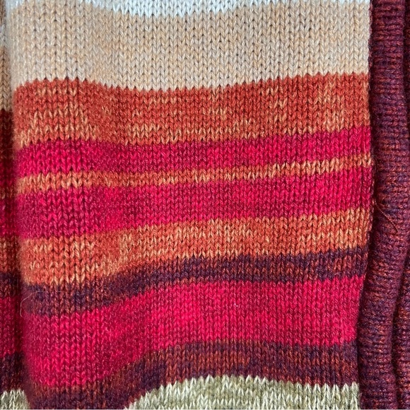 Vintage Tiara International Stripe Full Zip Sweater Women's Size Large - Picture 6 of 12